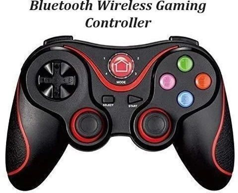 Tech Aura X3 wireless Bluetooth joystick gamepad controller for smart TV & android phones  Joystick(Black, For PC)