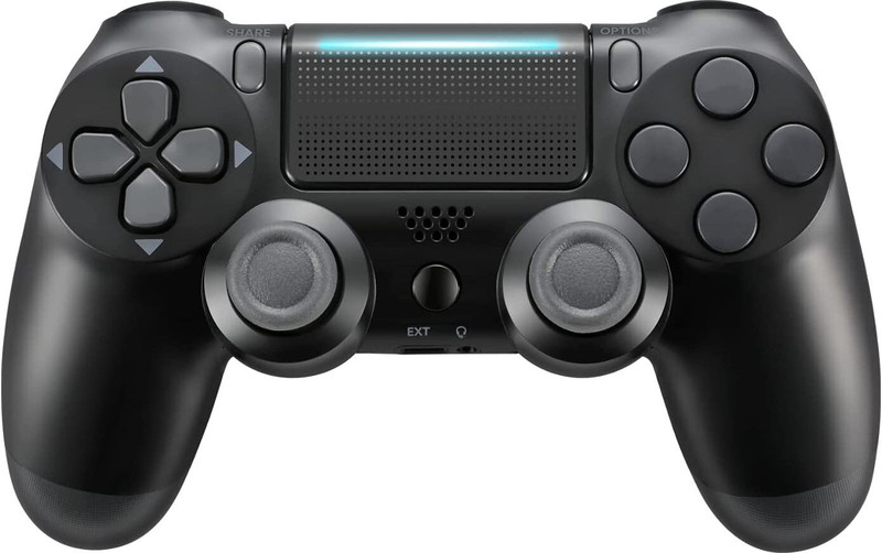 Tech Aura Compatible PS4 Wireless Controller for PS4 Slim / PS4 Fat / PS4 Pro - Jet Black Special Edition  Joystick(Black, For PS4)