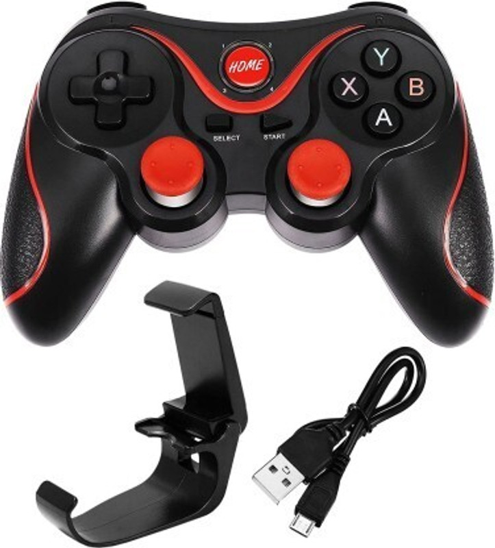 FANSEEKART X3 Mobile Wireless Bluetooth Game Controller Gamepad for iOS/Android/SmartT.V Joystick(Black, For PC)