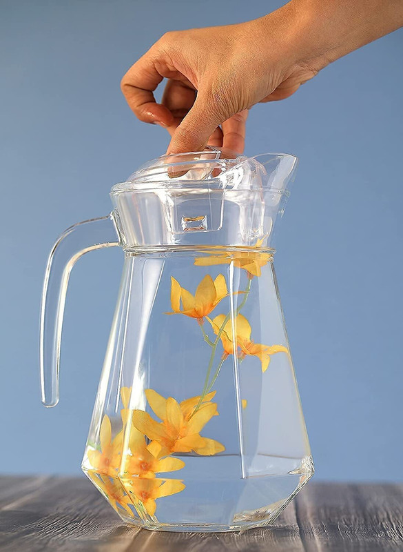 TREANDCARD Glass And Jug Set Jug Tray Set(Glass)