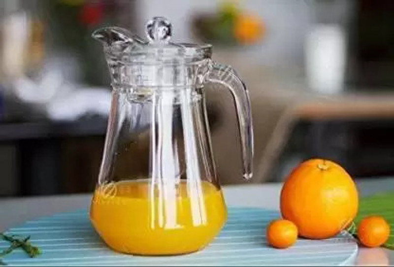 SY TRADERS Glass Pitcher With Plastic Lid, Drinking Beverage Jug, Glass Water Jug Jug Glass Set(Glass)
