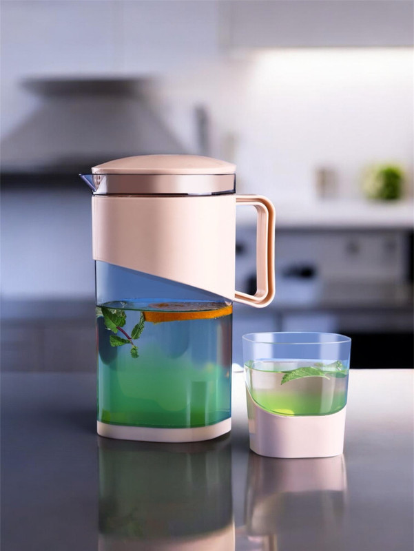 Dhiya 4 glass 1 pcs jug Jug Glass Set(plastic)