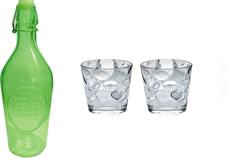 MRIYANGNI BOTTLE, 2GLASS JGT1 Jug Bottle Glass Set(GLASS)