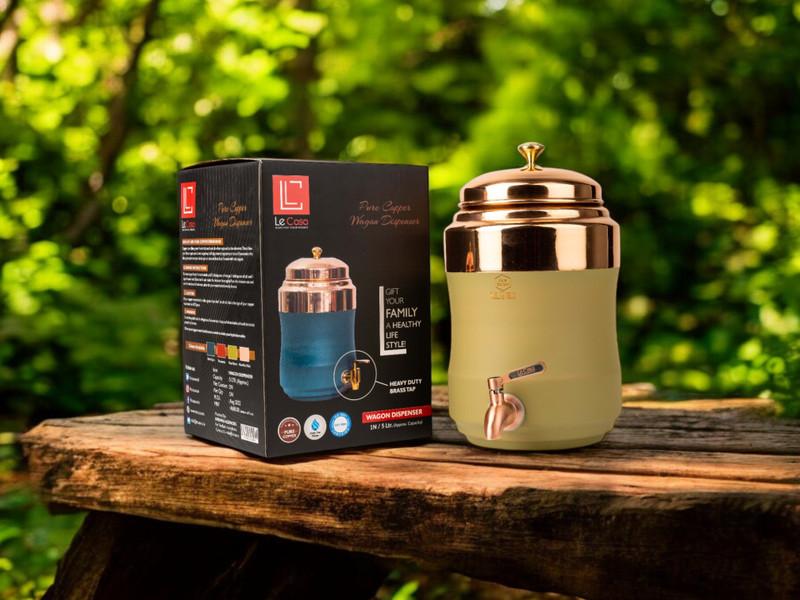 Le Casa 8 L Copper Table Top Manual Water Dispenser