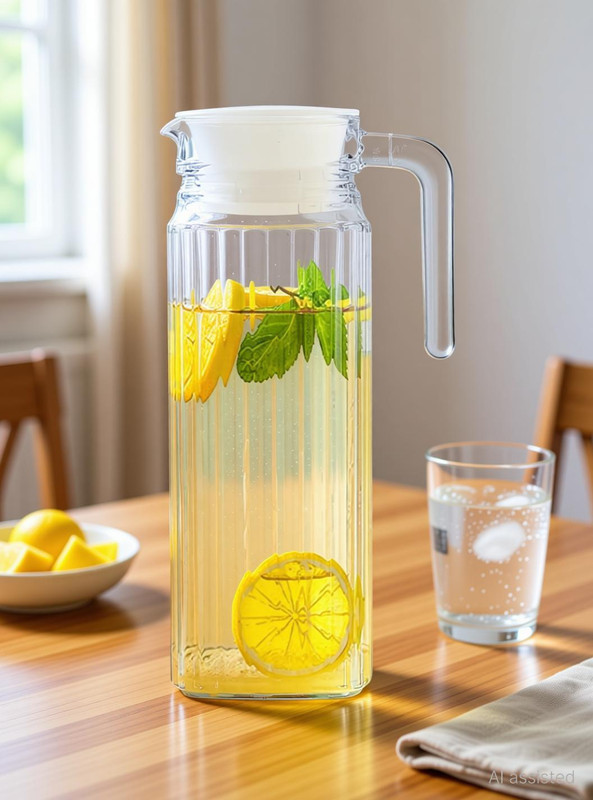 HANUMAN TRADINGS CO 1.1 L Glass Water Jug