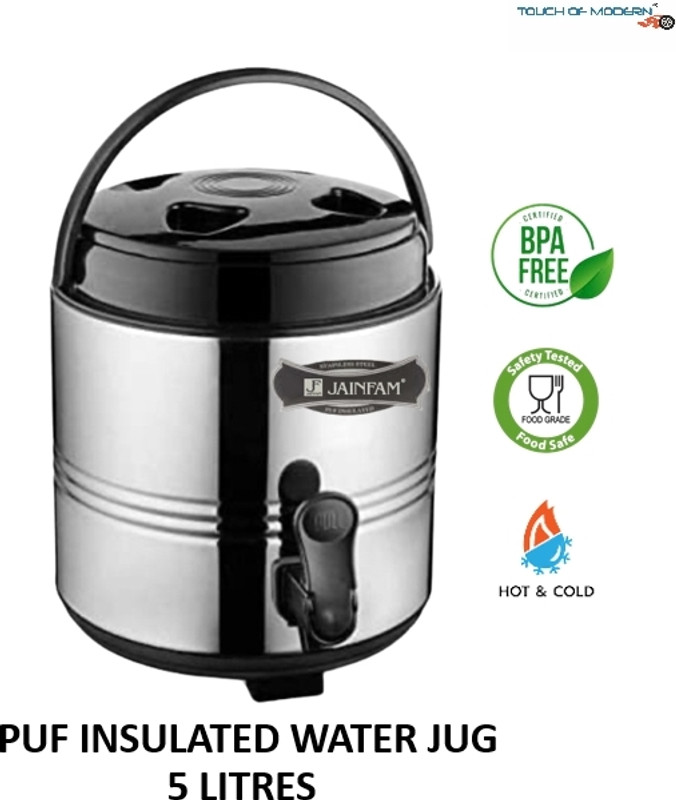 TOUCH OF MODERN 5 L Stainless Steel Water Jug