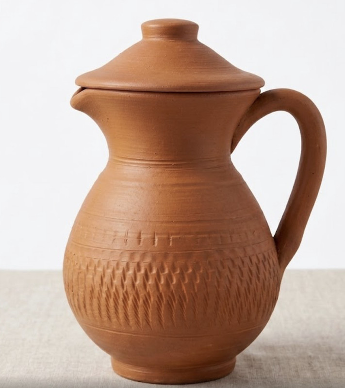 Mittiroutes 1 L Clay Water Jug