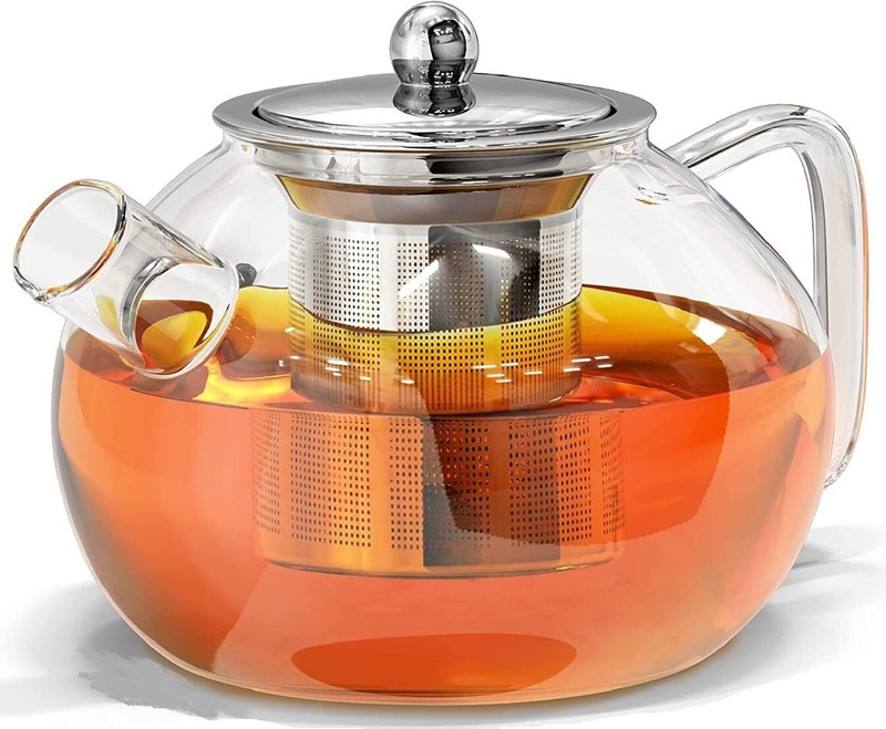 SHIVAANGAN 0.9 L Borosilicate Glass Tea Jug