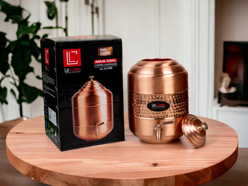 Le Casa 5 L Copper Table Top Manual Water Dispenser