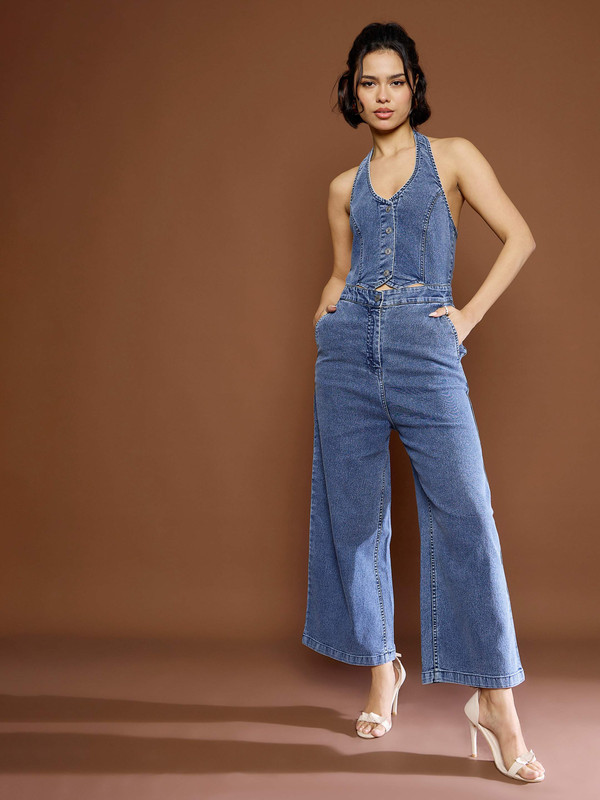 Sassafras Solid Women Jumpsuit