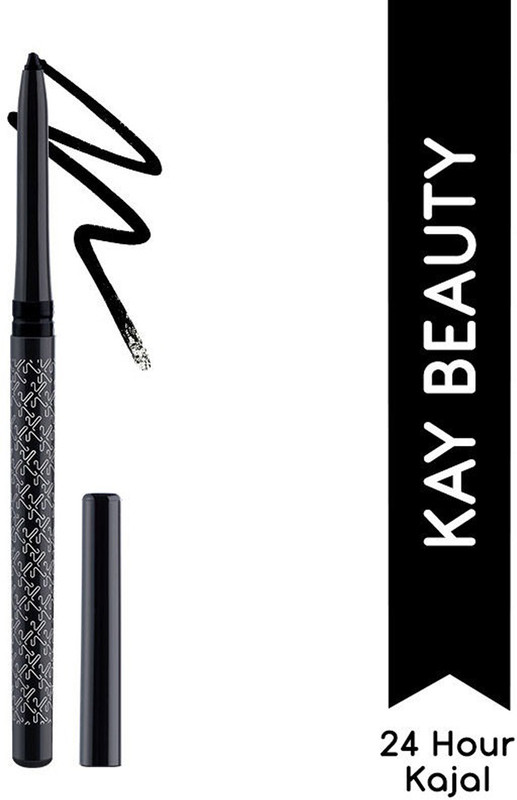 Kay Beauty 24hrs lasting kohlstar kajal Spade 0.35g(black, 0.35 g)