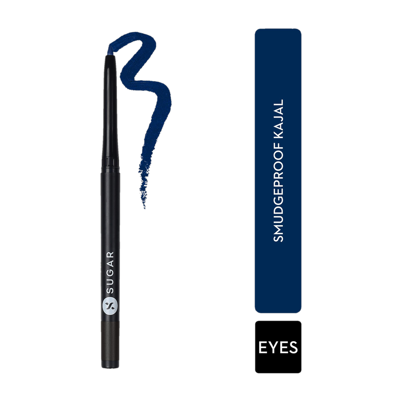SUGAR Cosmetics Kohl Of Honor Intense Long Stay Kajal, Waterproof,Smudge & Transfer-resistant(04 True Blue, 0.3 g)