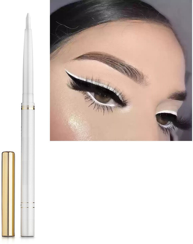 Thristygirl Waterproof White Pencil Kajal Smudgeproof(White, 2.5 g)