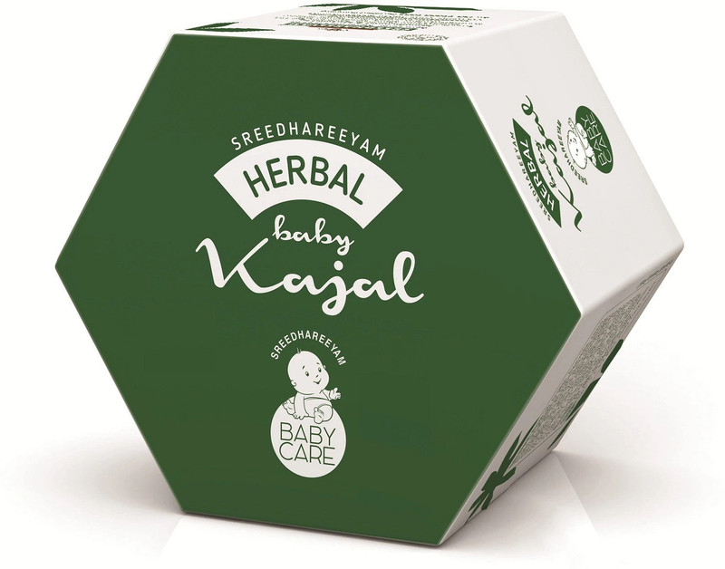 sreedhareeyam herbal baby kajal Mild Care(Black, 3 g)