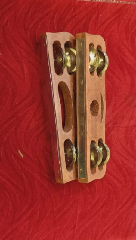 KHALSA MUSICAL KM64 Kartal Pair Indian Musical Percussion Cymbal Handmade Kartal Instrument