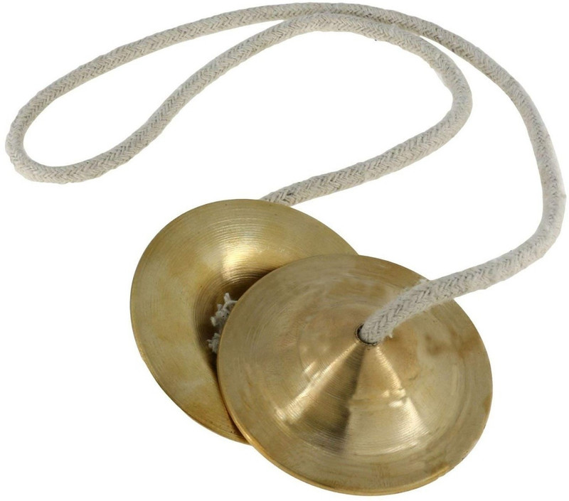Tijarat Manjeera Musical Instrument With Strap - Hand Cymbals Manjeera Kartal Instrument