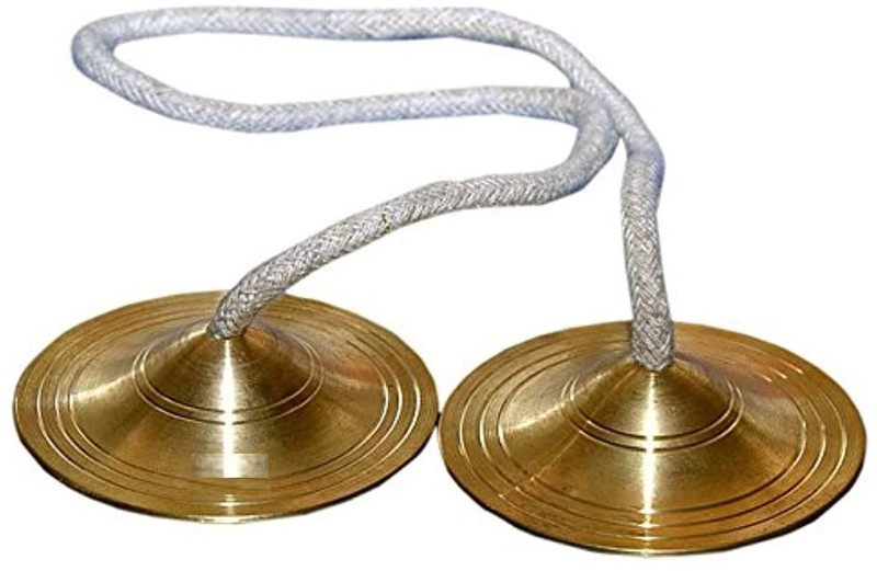 Himshikhar Brass Manjeera Traditional Instrument Indian Music hand Cymbal Kartal Instrument