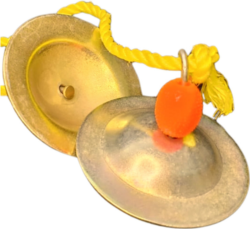 Sri Yagnaa Bhajana Thalalu 1 Pair - Hand Cymbals Manjira - Manjira for Pooja Keerthan - Kartal Instrument