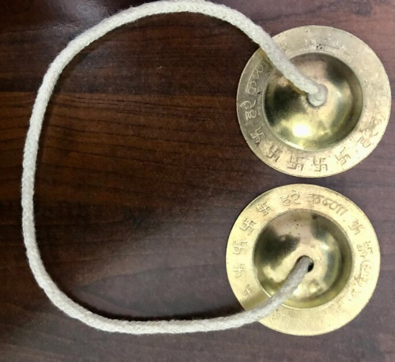 BestBrother Manjeera For Pooja Kirtan Worship Hand Cymbals Kartal Instrument