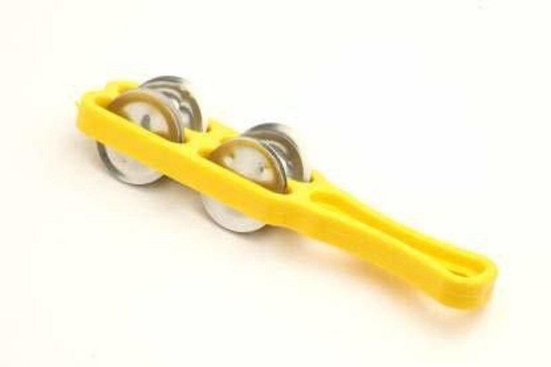 GOKULESHOPEE 25 cm With Head Tambourine Kartal Instrument