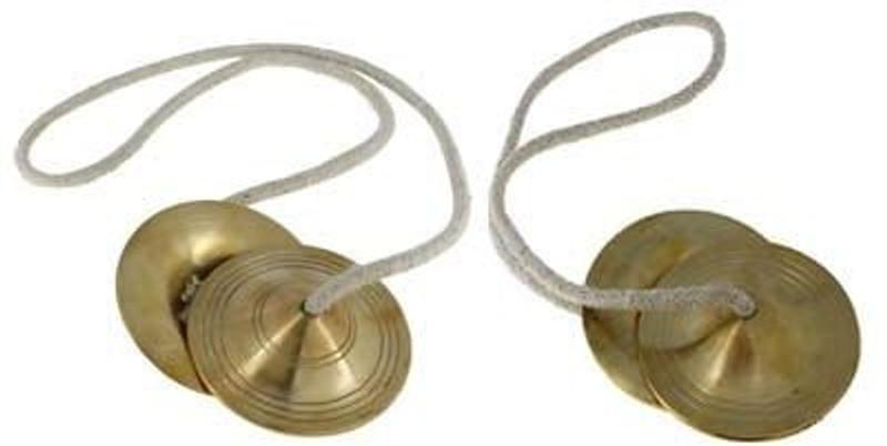 MAGA MART Manjira Manjeera Pair ,Indian Musical Instrument set of 2 Kartal Instrument Kartal Instrument