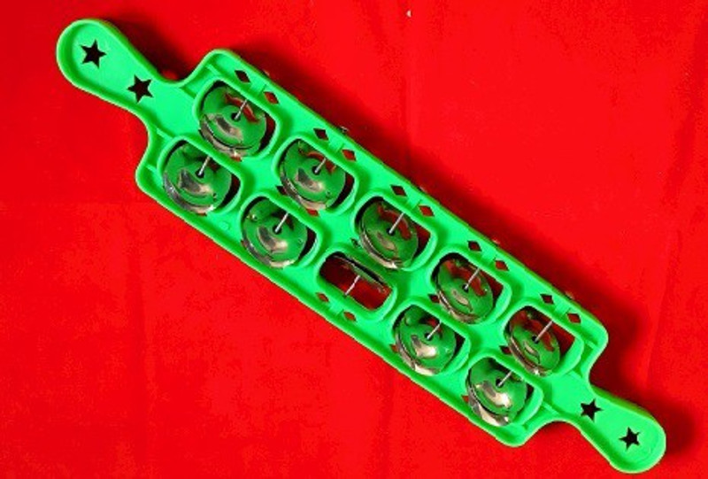 SK Musical Manjira 2 Line 5 Ghar 20 Stainless Steel Jingles (Multicolor) Kartal Instrument