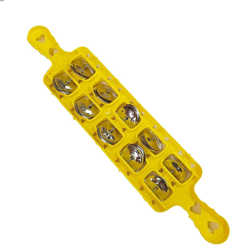 Click Dream Hand Plastic Jhika (5 line steel Jingle ) for Indian Musical Instrument Kartal Instrument