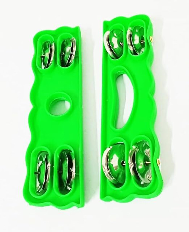 KHALSA MUSICAL Headless Tambourine Plastic (2PCS) Kartal Instrument