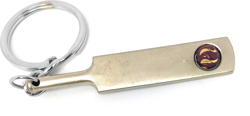 High Choice Cricket Bat with Rotating Ball Inside Bat Metal Key Chain