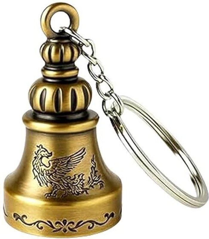 VAIDRAJ Guardian Bell For Bike Keychain Good Luck Charm for Bike Key Chain Key Chain