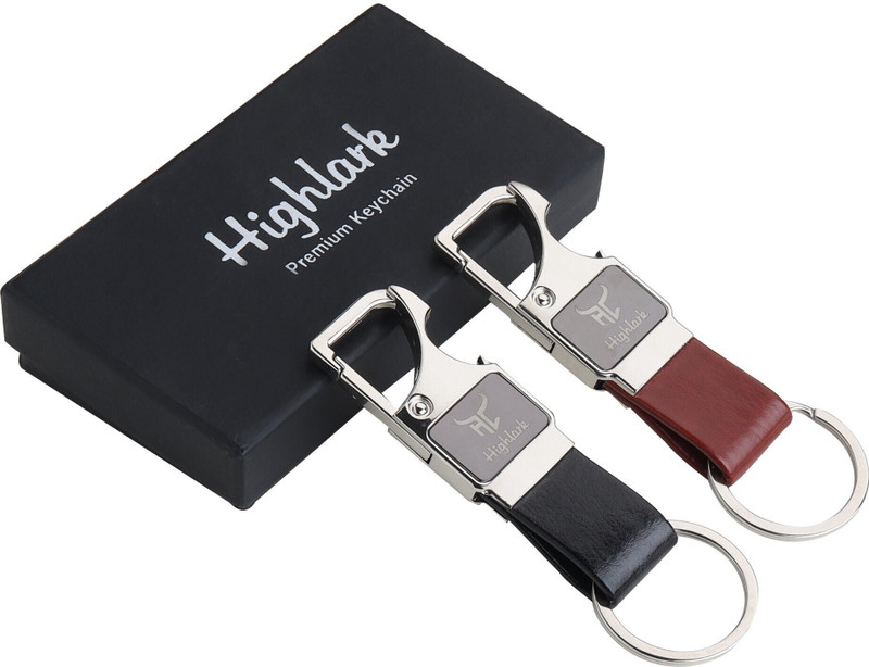 Highlark Stylish Metal Universal Fob Keyring & keychain | Home, Office, Car & Bike Key Chain