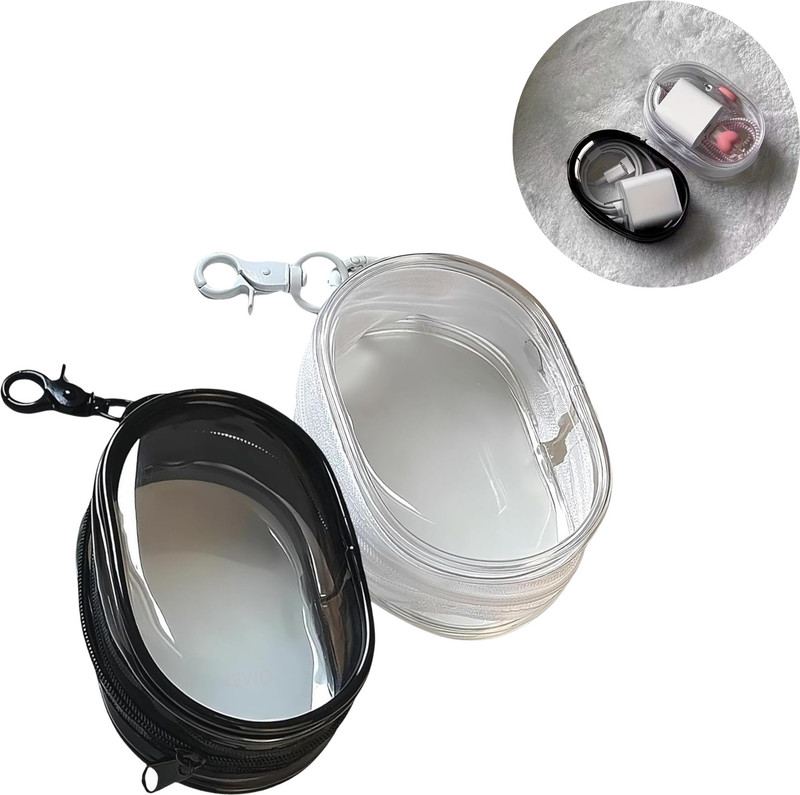 AYUOTOQi Travel Cable Organizer Bag with Hook for Chargers, Earphones & Data Cables Coin Purse