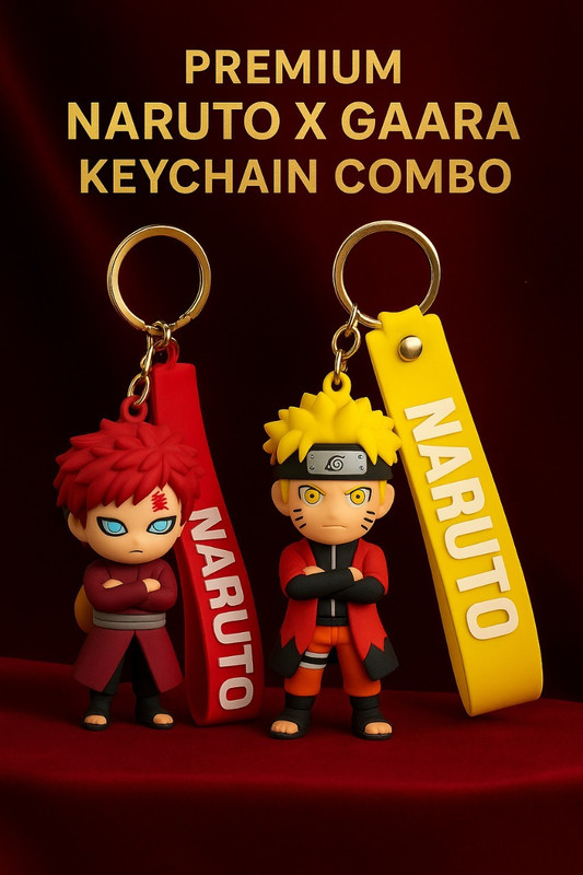 World Gift Mart Limited Edition Naruto & Gaara Keychain | Best gift for best friends Key Chain