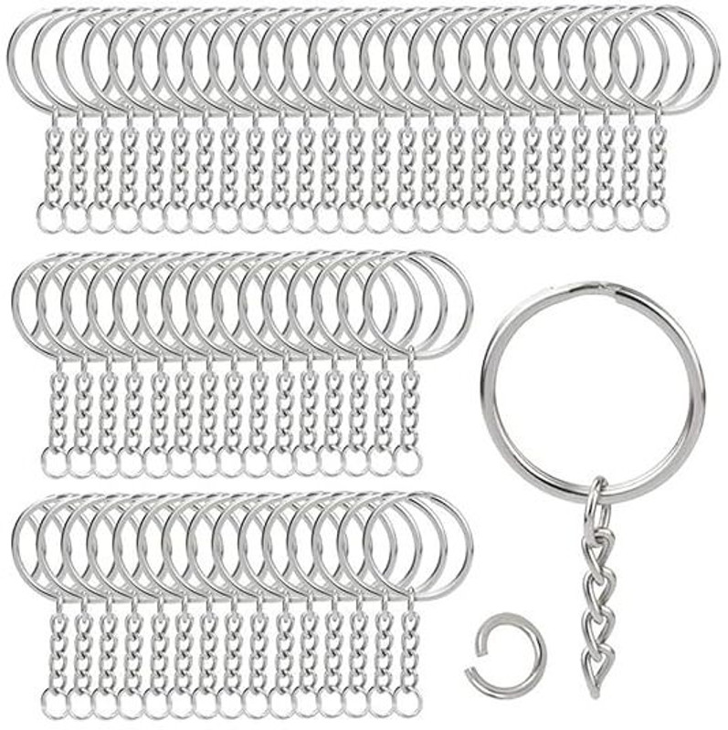 ARSCART Silver keychian ring 50pc Key Chain