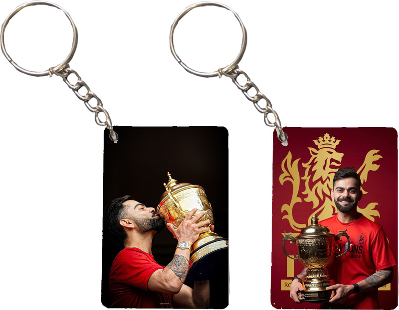 TjCraft Virat Kohli Rcb trophy Celebration keychain for bike and cars Key Chain