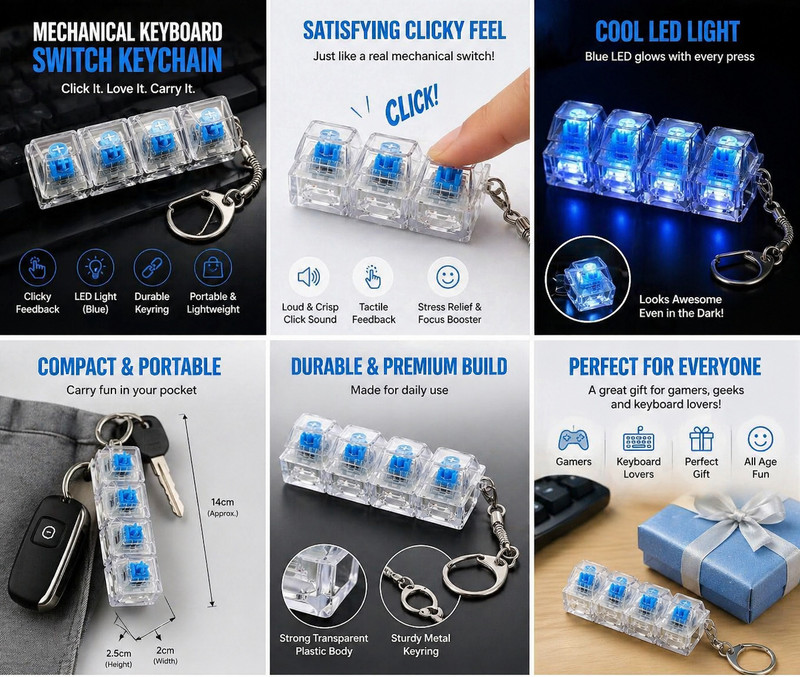 TAYAN MK-BLUE-SWITCH-KEYCHAIN-01 Key Chain