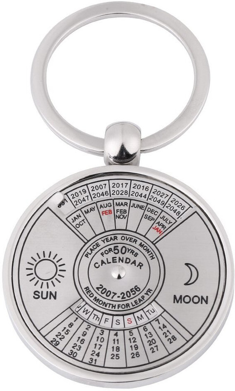 Bodytech 50 years Calendar Metal Keychain Key Chain