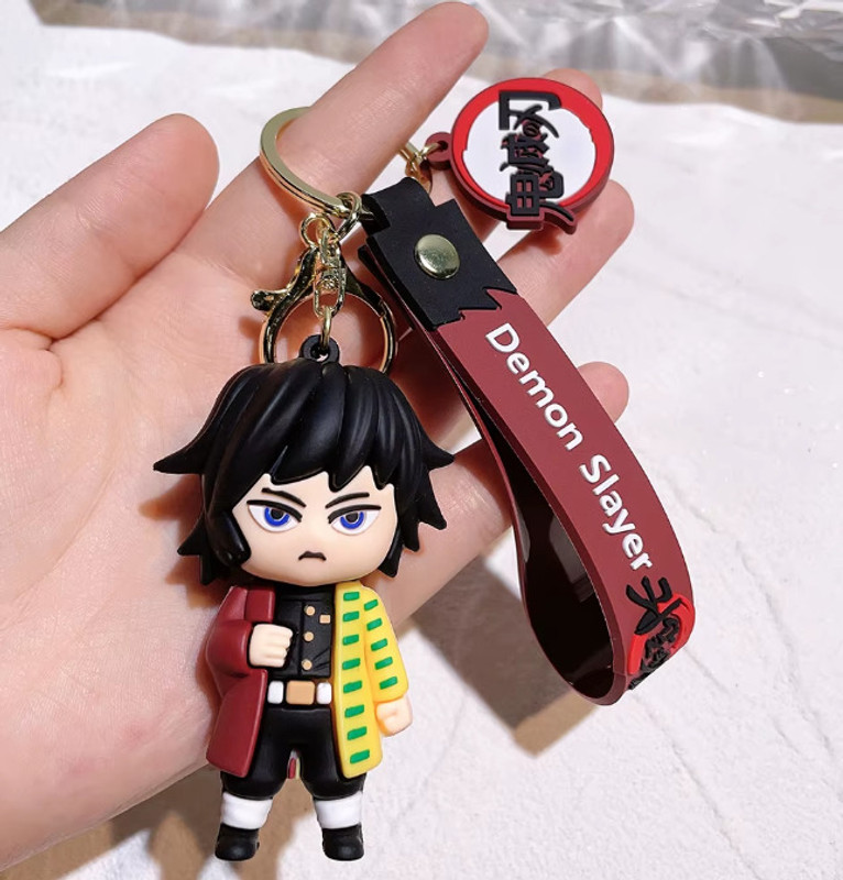ABS TRADERS Demon Slayer 3D Rubber Keychain | Giyu Tomioka (1pcs) Key Chain