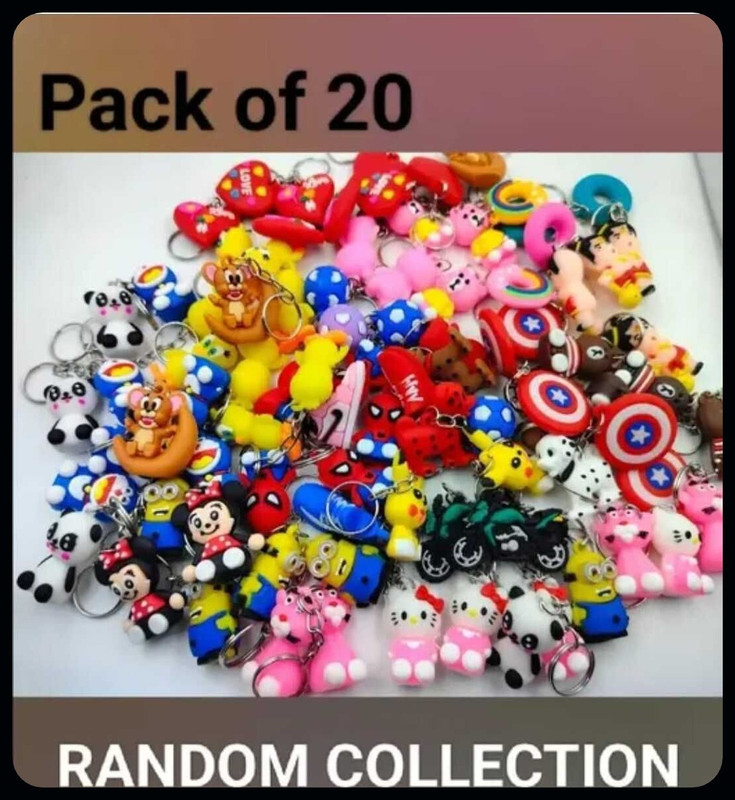 Jainzon 20 3DCharacter Keychains for Kids Best Birthday Return Gifts for Boys/Girls-S718 Key Chain