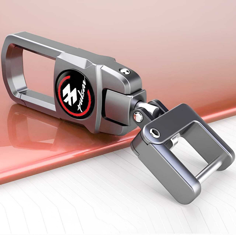 NIVIZEN Heavy Duty Metal Bike keychain Suitable For Baj-aj Pulsar , 360 Degree Rotating. Key Chain