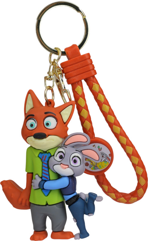 Daiyamondo Zootopia Fox And Bunny Funny Couple Keychain For Lovely And Amazing Couple Gifts Key Chain