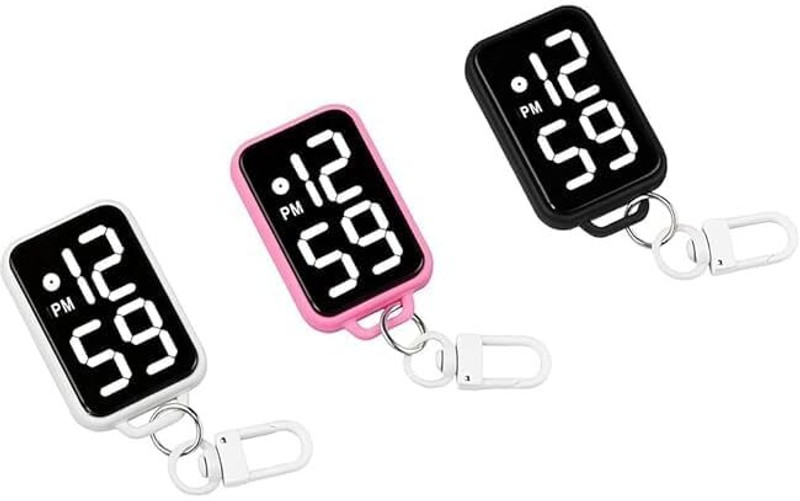 Krizkey LED Digital Display Keychain Watch Key Chain