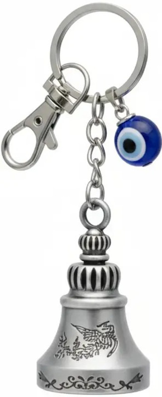 Techpro Guardian Bell with Evil Eye Stylish, Protective For Bike Key chain Key Chain
