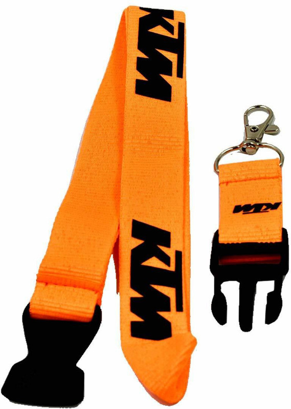 KTM Faynci Quality Fabric Universal 54 cm Orange Belt Key Chain Carabiner(Yellow)