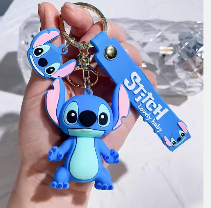 ABS TRADERS Stitch Cartoon Keychain Premium Design, Durable, and Perfect for bag,key (1PCS) Key Chain