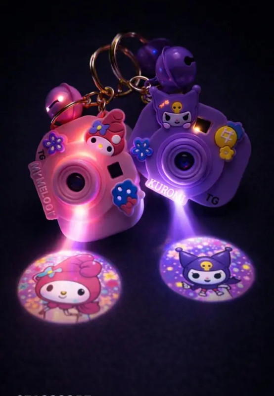 ABHAYCOLLECTION Premium Quality Mini Camera Projector LED Keychain | Cute Key Ring with Light Key Chain