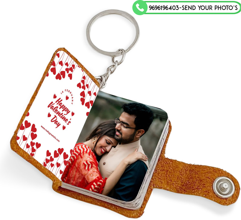 FLASHINGCLICK Leather Keychain with 12 to 24 Perfect Gift for Birthday,Valentine day,Couples Key Chain