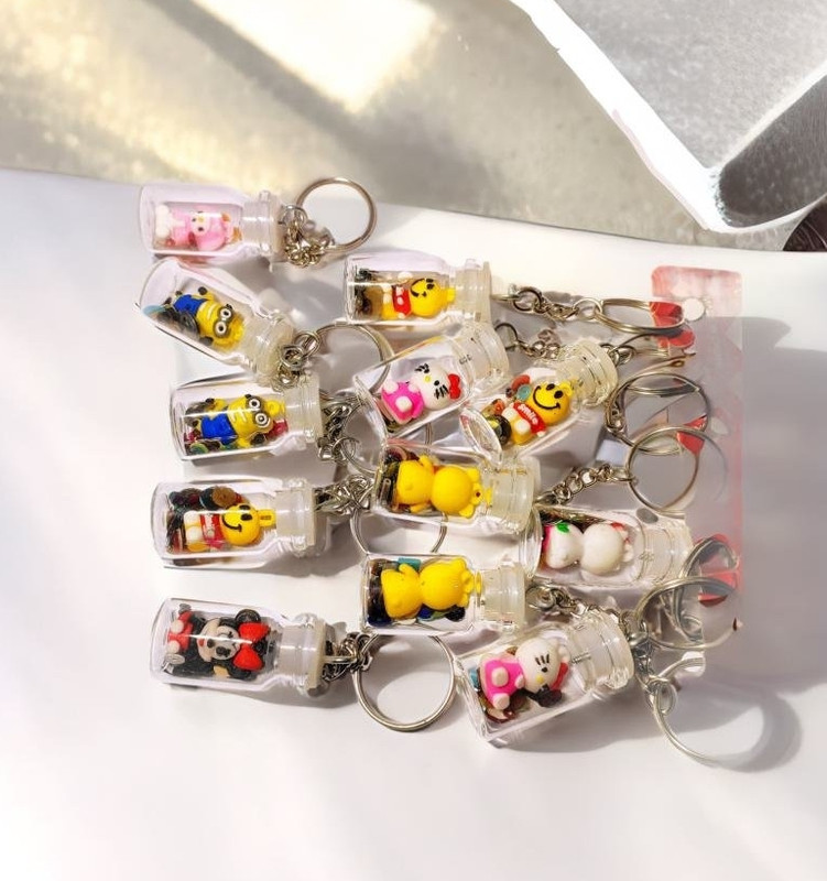 CUBEx Pack of 12 pcs key chain used for decoration and Gift Key Chain