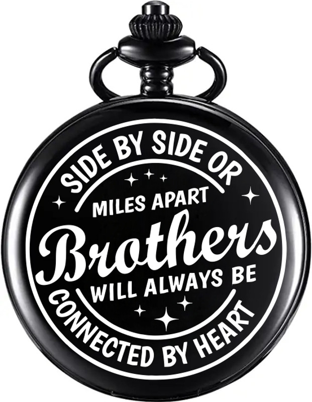 GT Gala Time Sister Only Gift You Need Premium Quality Antique Vintage Look Keychain Retro themed Classic Style with Personalised Messaged Pocket Watch for Gifting Black Stainless Steal Pocket Watch Chain