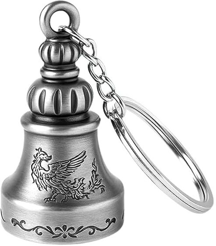 Ringzanio Guardian Bell Keychain For Bike Car Tibetan Bell Keychain GoodLuck Charm Combo Key Chain